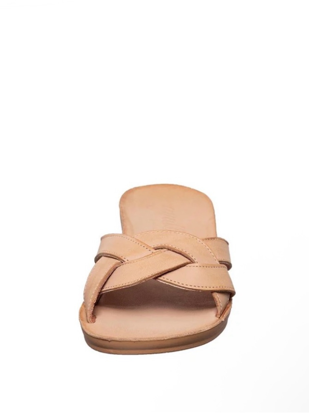 ANTELOPE Alta Woven
Leather Slide Sandal Women's Tan Slide Braided Strap Sz 40 - Picture 4 of 16